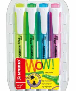 STABILO BOSS ETUI 4 ASSORTIES SURLIGNEURS POCHETTE