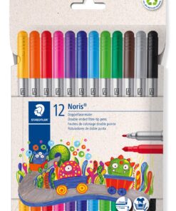 STAEDTLER 12 FEUTRE BIPOINTE FEUTRES DE COLORIAGE BLISTER DOUBLE POINTE