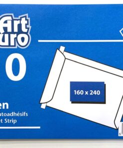 ENVELOPPE SAC 162X24CM P/10 A5 AUTOCOLLANTE - BLANCHE CELLO
