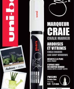 CHALK MARKER BLANC 0.8-1.3 BL MARQUEUR CRAIE UNI-BALL PW3