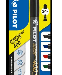 MARQUEUR PILOT 400 SET DE 4 BISEAUTE PERMANENT 4 COULEURS