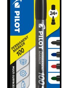 MARQUEUR PILOT 100 SET DE 4 POINTU 4 COULEURS PERMANENT