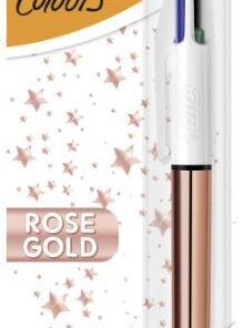 BIC 4 COULEURS ROSE GOLD BLIST
