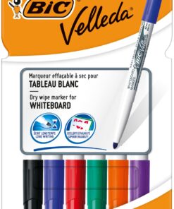 VELLEDA 1741 2MM ETUI  6 ASS MOYEN 1746 MARQUEURS TABLEAUX BLANCS