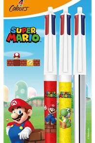 BIC 4 COULEURS 2 MARIO + SHINE BLISTER