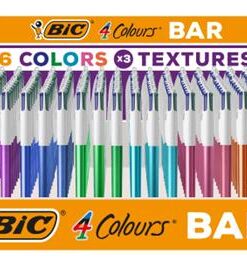BIC 4 COULEURS BAR 216 PIECE STYLO BILLE