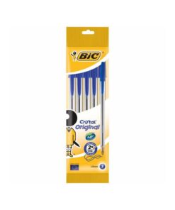 BIC CRISTAL BLEU BLISTER DE 5 STYLO BILLE