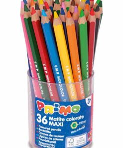 POT 36 CRAYONS COUL MAXI PRIMO ASSORTIS MOROCOLOR JUMBO MINE 5.5MM