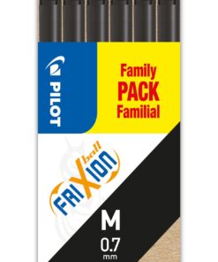 PILOT FRIXION 6 RECHARGES NOIR 0.7 EFFACABLE FAMILY PACK