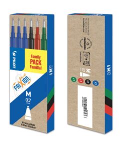 PILOT FRIXION 6 RECHARGES ASS 0.7 3XBLEU 1XNOIR - 1XROUGE 1XVERT - RECHARGES FAMILY