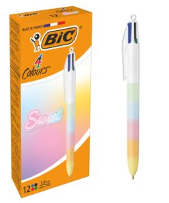 BIC 4 COULEUR RAINBOW PASTEL STYLO BILLE