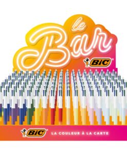 BIC 4 COULEURS BAR 216 PIECES STYLO BILLE RAINBOW