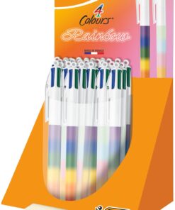 BIC 4 COULEURS RAINBOW 30P TUBO - STYLO BILLE DISPONIBLE EN AVRIL