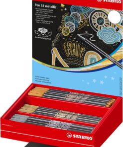 DISPLAY 60 STABILO PEN68 MET OR ARGENT BRONZE