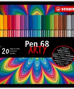 STABILO PEN 68 P20 BOITE METAL 20 FEUTRES DE COLORIAGE BOITE METALLIQUE