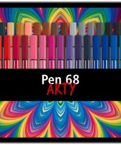 STABILO PEN 68 BOITE DE 50 FEUTRE DE COLORIAGE PEN 68 BOITE METALLIQUE ARTY