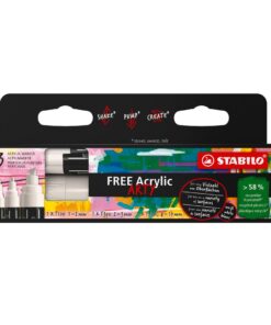 STABILO FREE SET BLANC 3 MARQUEURS