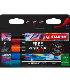 STABILO FREE 5 MARQUEURS URBAI ACRYLIQUES COULEURS URBAIN SET