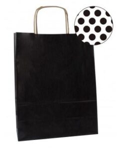 SAC KRAFT NOIR APLI 32X16X39CM
