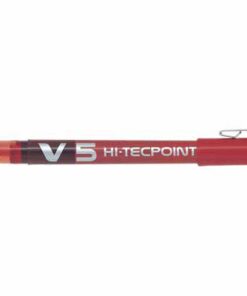 PILOT V5 HI-TECPOINT XF ROUGE