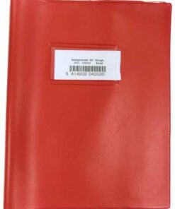 COUVRE CAHIER A5 ROUGE BRONYL - PVC