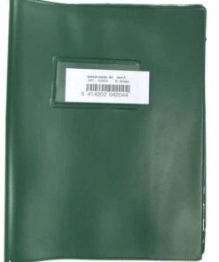 COUVRE CAHIER A5 VERT BRONYL - PVC