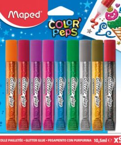 GLITTER GLUE MAPED ETUI DE 9 TUBE 10.5ML - FORTE DENSITE DE PAILLETTES