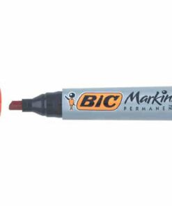 MARQUEUR BIC 2300 ROUGE BISEAU MARQUEUR PERMANENT RECYCLE 51%