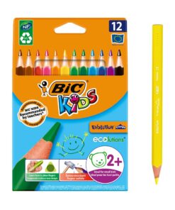 BIC KIDS 12 CRAYONS TRIANGLE CRAYONS DE COULEUR BIC EVOLUTION