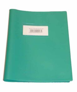 COUVRE CAHIER A5 VERT MOYEN BRONYL - PVC