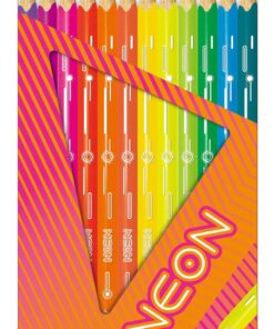ETUI 12 CRAYONS COULEUR NEON MAPED