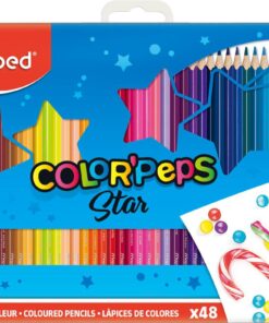MAPED 48 CRAYONS DE COULEUR COLPR PEPS STAR