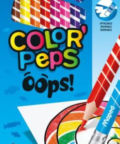 12 CRAYONS COUL EFFACABLES CRAYONS DE COULEUR OOPS MAPED COLOR'PEPS