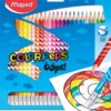 24 CRAYONS COUL EFFACABLE CRAYONS DE COULEUR OOPS MAPED - COLOR'PEPS