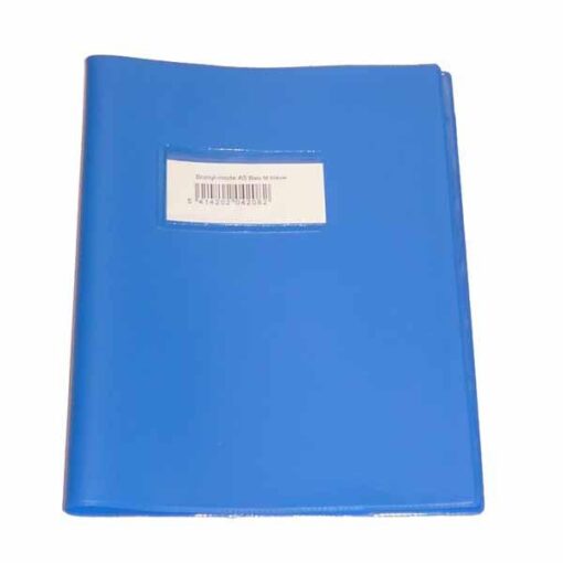 COUVRE CAHIER A5 BLEU MOYEN BRONYL - PVC
