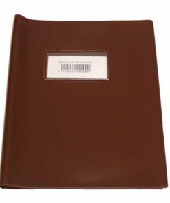 COUVRE CAHIER A5 BRUN BRONYL - PVC