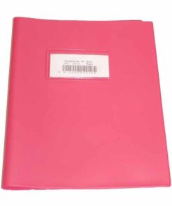 COUVRE CAHIER A5 ROSE BRONYL - PVC