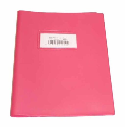 COUVRE CAHIER A5 ROSE BRONYL - PVC