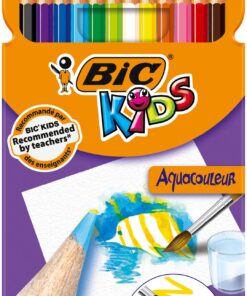 BIC KIDS 12 CRAYONS AQUARELLE CRAYONS DE COULEUR BIC KIDS REMPLACE 8575613