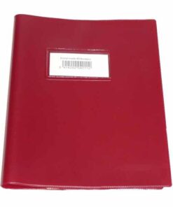 COUVRE CAHIERS A5 BORDEAUX BRONYL - PVC