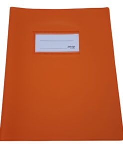COUVRE CAHIER A5 ORANGE BRONYL - PVC