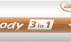CRAYON STABILO WOODY BLANC 3 EN 1 - CRAYONS DE COULEUR POUR VITRES ET TABLEAUX