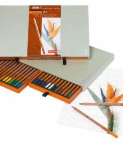 BRUYNZEEL 24 DESIGN COLOR CRAYONS DE COULEURS QUALITE SUPERIEURE ECRIN BOIS