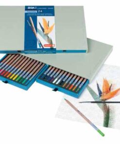 BRUYNZEEL 24 SAKURA AQUAREL CRAYONS DE COULEURS QUALITE SUPERIEURE ECRIN BOIS
