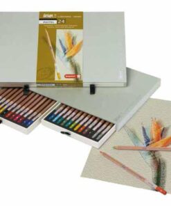 BRUYNZEEL 24 SAKURA PASTEL CRAYONS CRAIE DE COULEURS QUALITE SUPERIEURE ECRIN BOIS