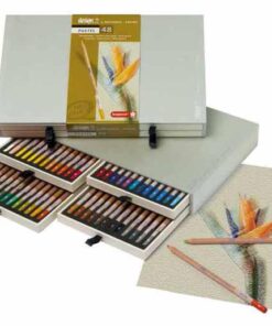 BRUYNZEEL 48 SAKURA PASTEL CRAYOSN CRAIE DE COULEURS QUALITE SUPERIEURE ECRIN BOIS
