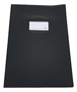 COUVRE CAHIER A4 NOIR BRONYL - PVC