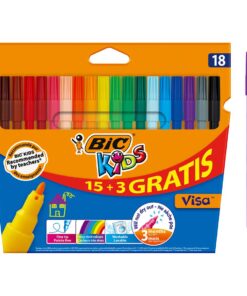 BIC KIDS 15+3 FEUTRES VISA FEUTRES DE COLORIAGE