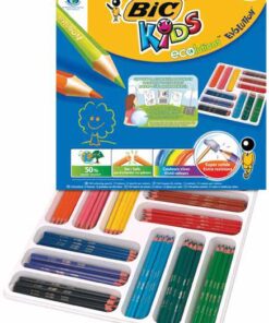 CLASSPACK 144 CRAYONS COUL EVOLUTION ECOLUTION RESISTANT BIC KIDS - SANS BOIS - RESINE
