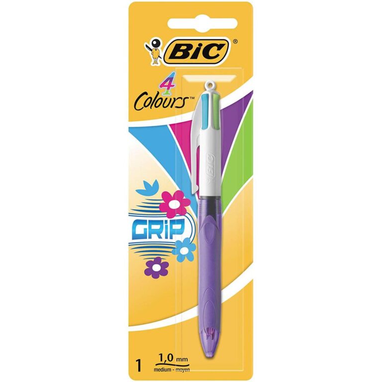 BIC 4 COUL GRIP FASHION BLISTE